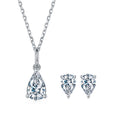 Pear-Cut Moissanite Classic Solitaire Stud Earrings in 925 Sterling Silver